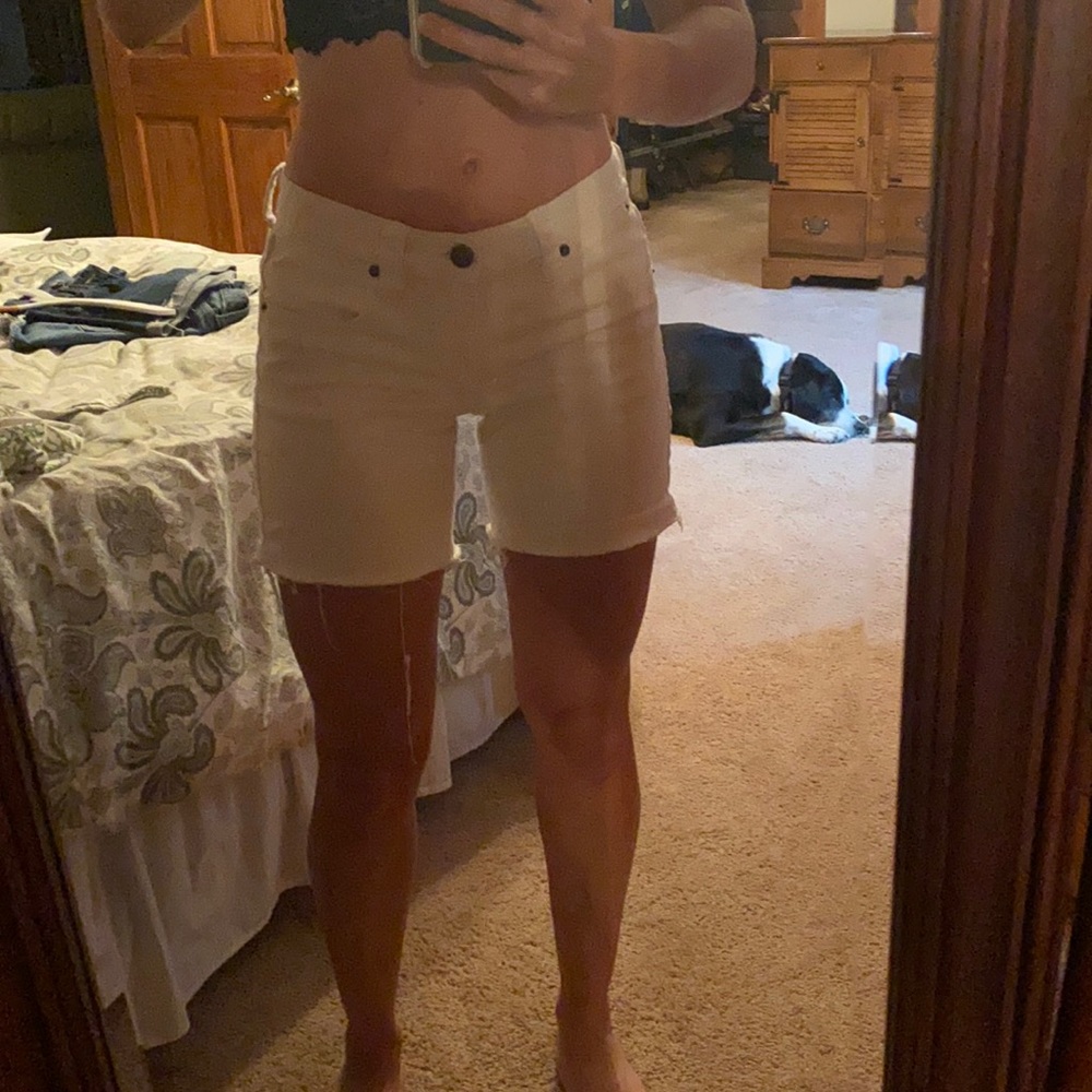 J.CREW White Long Shorts